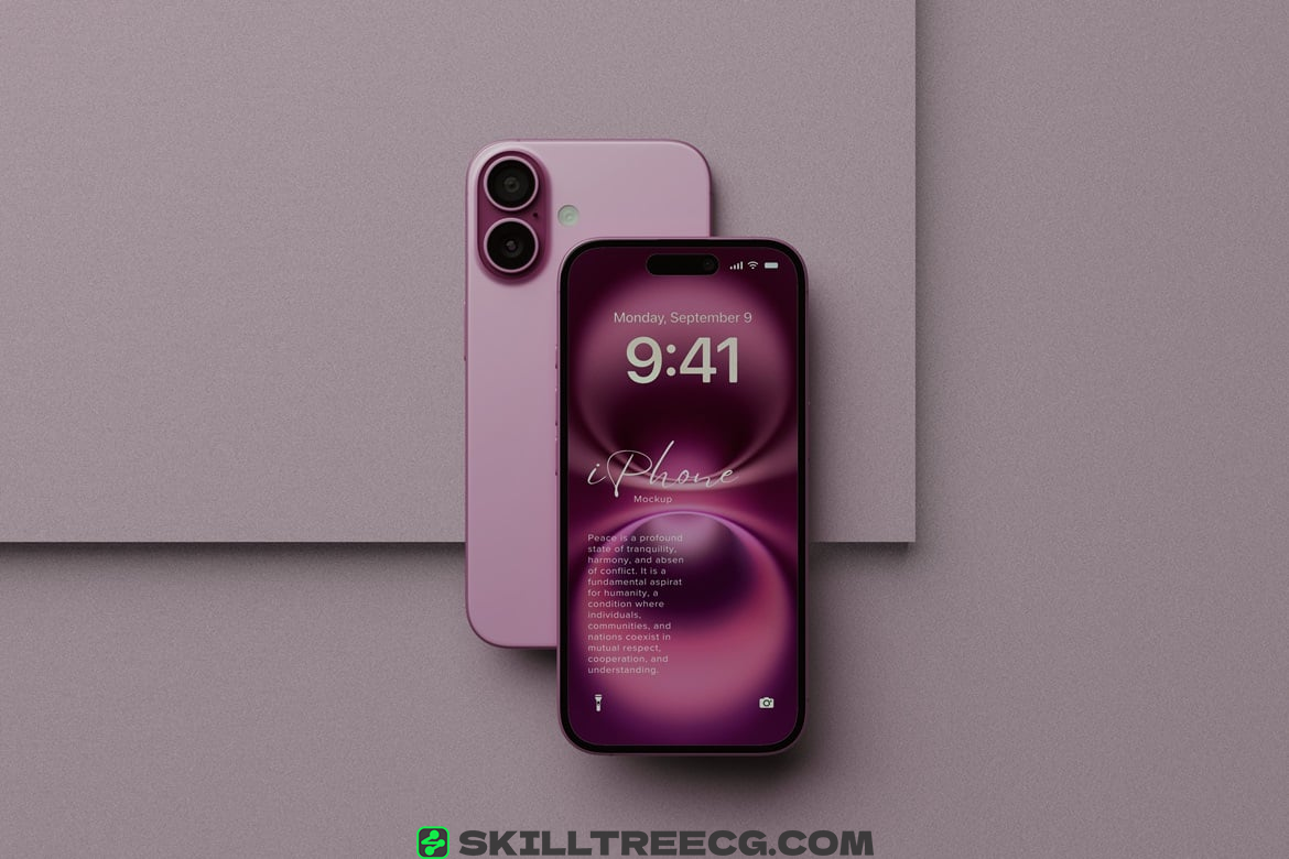 图片[3]-iPhone 16 Pink Mockup（144218）-技能树